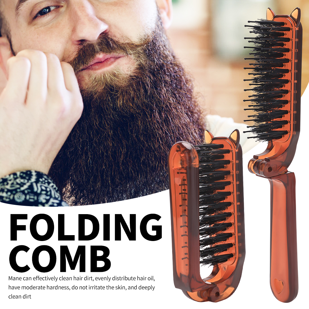Folding Hair Comb and Brush